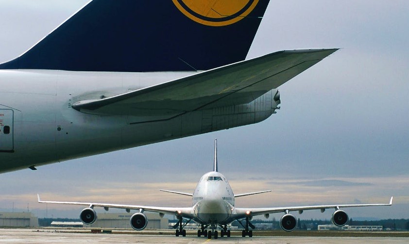 Lufthansa Boeing 747: Acquisitions are forbidden.