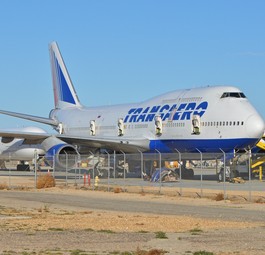 Victorville: Diese Boeing 747 wurde nach dem Aus von Transaero in der kalifornischen Wüste abgestellt.