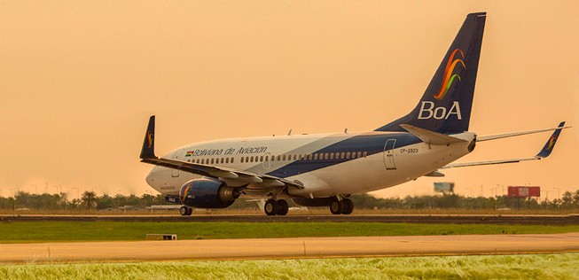 Flugzeug von Boliviana de Aviación: Die Flotte wächst weiter.