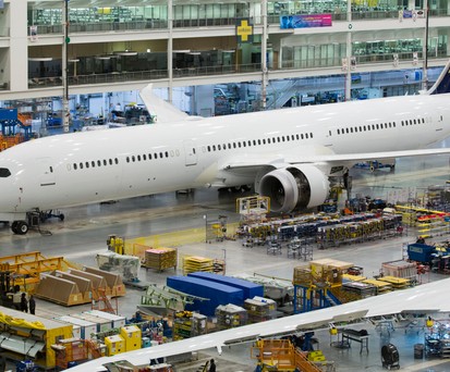 Boeing-787-Endmontage in North Charleston: Kommt durch den Sturm zum Stillstand.