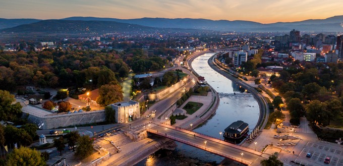 Serbien (hier Niš) verzeichnete ein Minus von 9 Prozent.