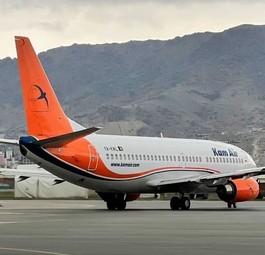Boeing 737-300 von Kam Air: Die meisten außer Landes.