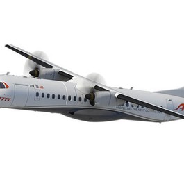 ATR 72, Logo von Rosa Airlines: Flüge zu unbedienten Zielen.