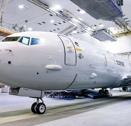 Boeing P8-A für die Bundeswehr: Das erste Flugzeug hat Anfang des Jahres die Lackierung erhalten.