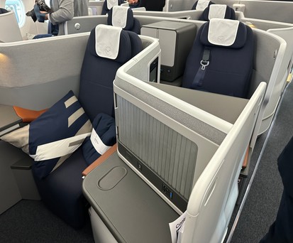 Die neue Allegris-Kabine von Lufthansa: In der Business Class gibt es sieben verschiedene Sitzoptionen - je nach Bedürfnis der Buchenden.