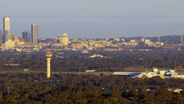 Flughafen Perth: Die australische Luftfahrt ist den USA zu unsicher.