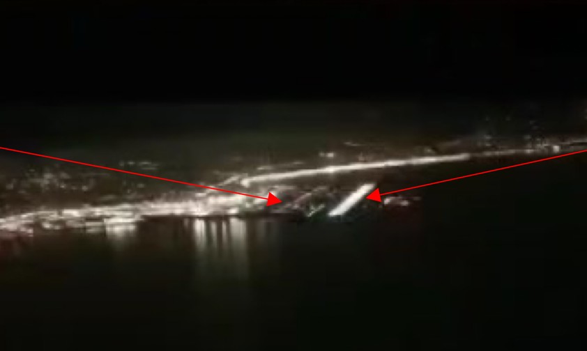 Flughafen Nizza: Die Pisten sind unterschiedlich beleuchtet. 