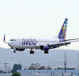 Flugzeug von Avelo Airlines: Drei haben diese Lackierung verloren.