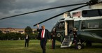 Marine One auf der Ellipse: Wegen der Bauarbeiten von hier unterwegs.