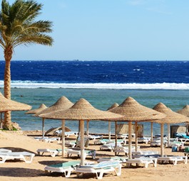 Sharm El-Sheik: Die Strände im ägyptischen Badeort bleiben derzeit leer.