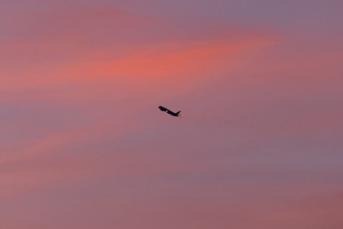 ... und hob Richtung Frankfurt ab.