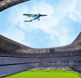 Allianz Arena in München: Flugzeuge sind über den EM-Stadien verboten.