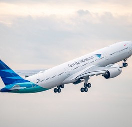 Garuda Indonesia fliegt den Airbus A330-900 mit 301 Sitzen, 24 in der Business Class, 277 in der Economy Class.