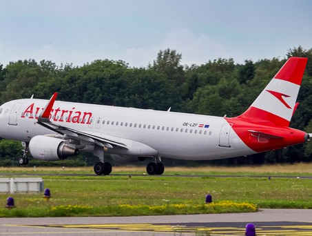 Airbus A320 von Austrian Airlines: Die Fluglinie will die Wizz Air- und Ryanair-Lücke schließen.