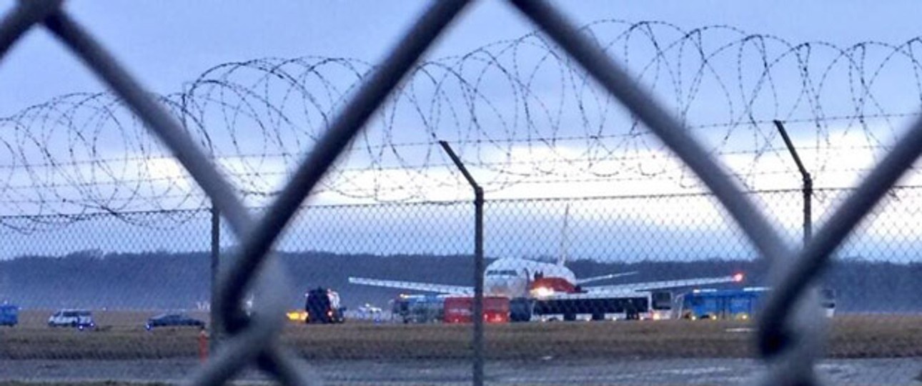 Die entführte Boeing 767 von Ethiopian in Genf: Alle Passagiere sind wohlauf.