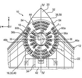 Die Idee von Airbus sieht ein wenig aus wie ein Ufo. Das Revolutionäre daran ist die Anordnung der Sitze im Kreis. Dabei sind verschiedene Sitzanordnungen möglich – eher wie im Kino oder eher wie in herkömmlichen Fliegern.