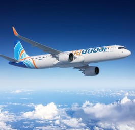 Airbus A321 Neo in den Farben von Flydubai: Ab 2032 am Himmel zu sehen.