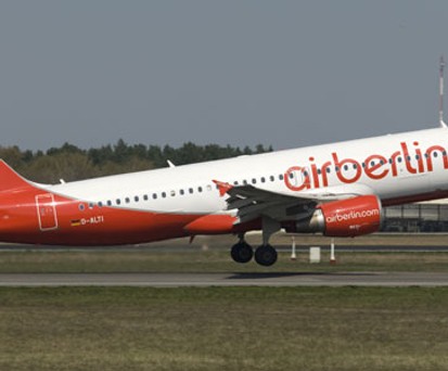 A320 von Air Berlin: Der Vorfall wird untersucht.