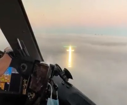 Piste in oder auf der Wolke? In Brisbane sah es so aus.