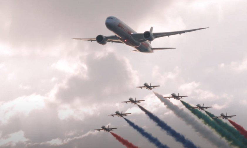 Ein besonderer Überflug vor besonderem Publikum