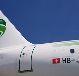 Airbus A321 von Germania Flug: Die Schweizer Fluggesellschaft hebt weiterhin ab.