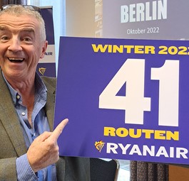 Michael O'Leary: Das Grinsen passt nicht ganz zu seinen Aussagen.