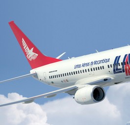 Boeing 737 von Linhas Aéreas de Moçambique LAM: Kommt nicht bis Europa.