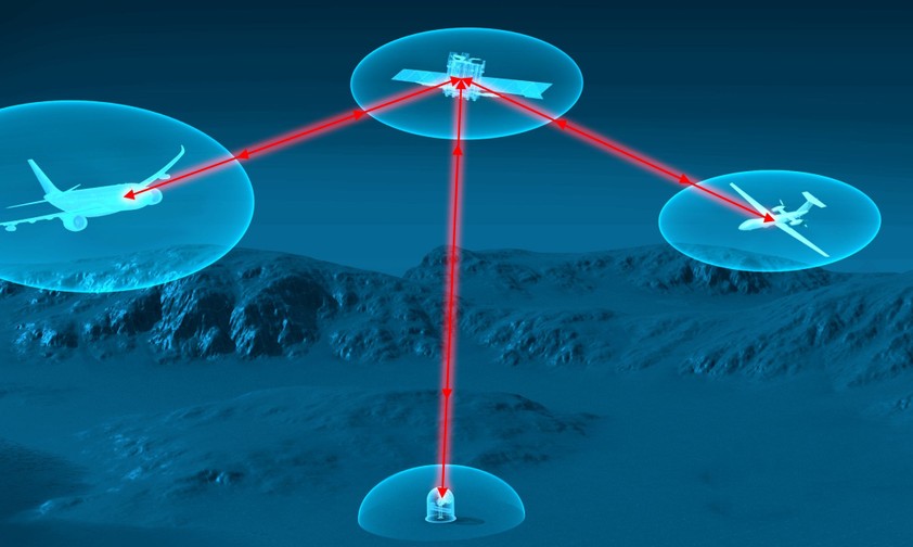 Skizze von Airbus: «Laserkommunikations-Technologien sind die nächste Revolution.»
