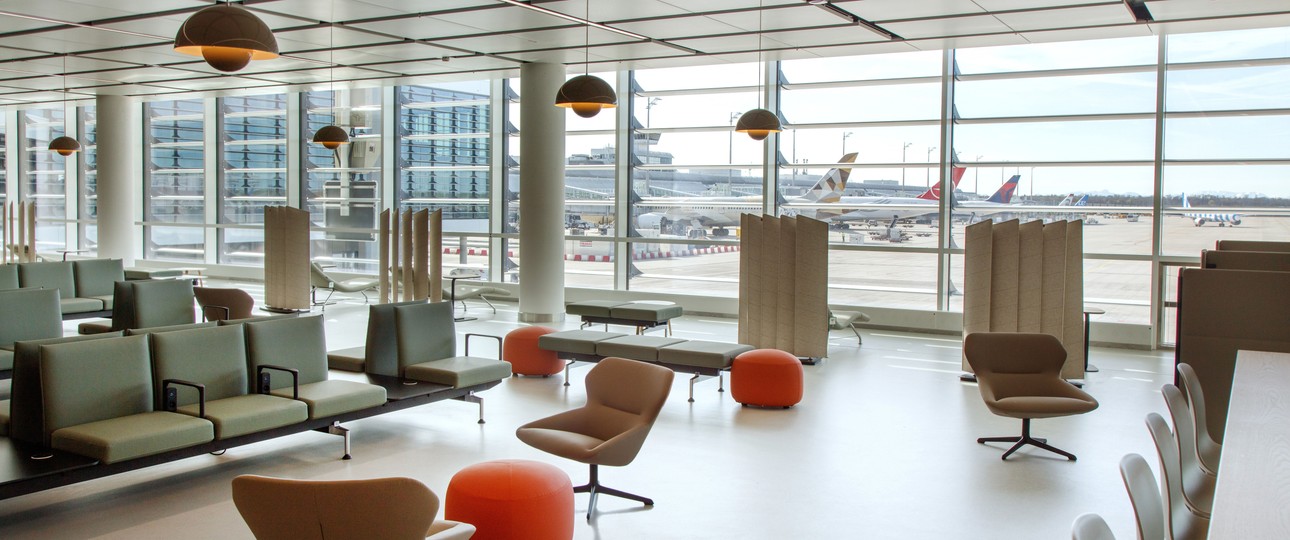 Modern-luftige Einrichtung: Das neue Pier von Terminal 1