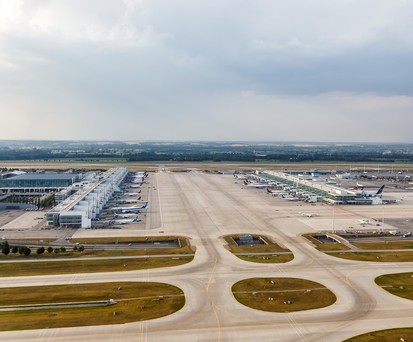 Knapp schaffte es auch der Flughafen München mit 150.000 Bewegungen in die Top zehn.