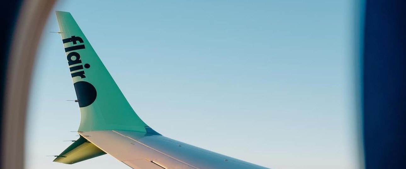 Blick aus einem Flieger von Flair: Eine Boeing 737 Max musste ungeplant landen.
