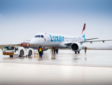 Die erste Embraer E195-E2 von Luxair: Ist in Luxemburg angekommen.