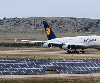 Die Landung der D-AIMH: Trifft in Teruel auf ihre Schwestern.