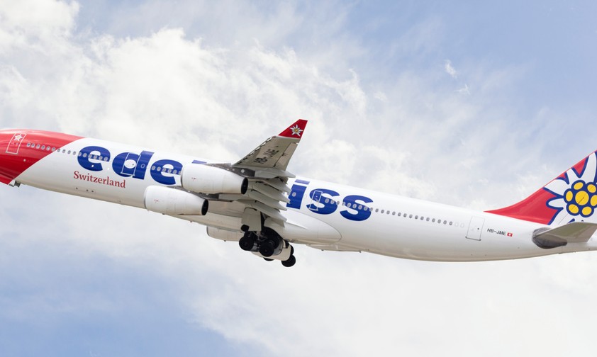 Airbus A340 von Edelweiss: Fliegt aktuell ein Mal pro Woche nach Havanna.