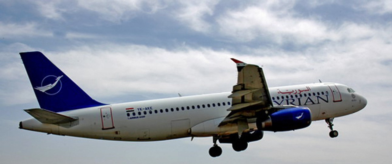 Airbus A320 von Syrian Air: Probleme in Aleppo.