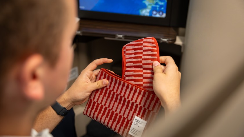 Das neue Amenity Kit von Austrian Airlines.