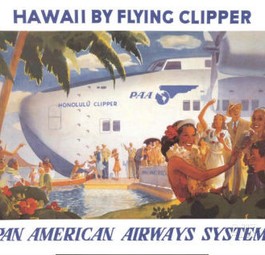 Aloha! Hawaii und ein bisschen Sonne: Mit Pan American Airways und diesem Poster kein Problem.