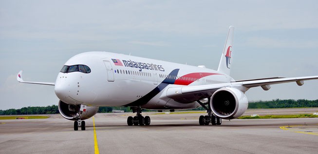 Das der erste Airbus A350 von Malaysia Airlines.