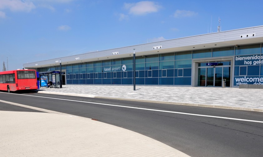 Flughafen Kassel Calden: Viele Flüge gibt es nicht. 