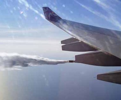 Notablassstutzen eines A340-600: Nur 8 Prozent des Kerosins landet am Boden.