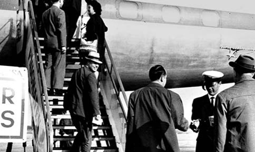 Lockheed Super Constellation als Airbus: Bei dem Konzept kauften Passagiere ihre Tickets an Bord.