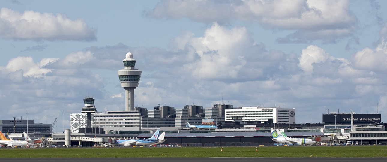 Flughafen Amsterdam-Schiphol: gerade ziemlich viele Probleme.