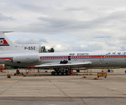 Air Koryos Tupolev Tu-154 mit dem Kennzeichen P-552 (hier zu sehen im Jahr 2012): Offenbar wieder unterwegs.