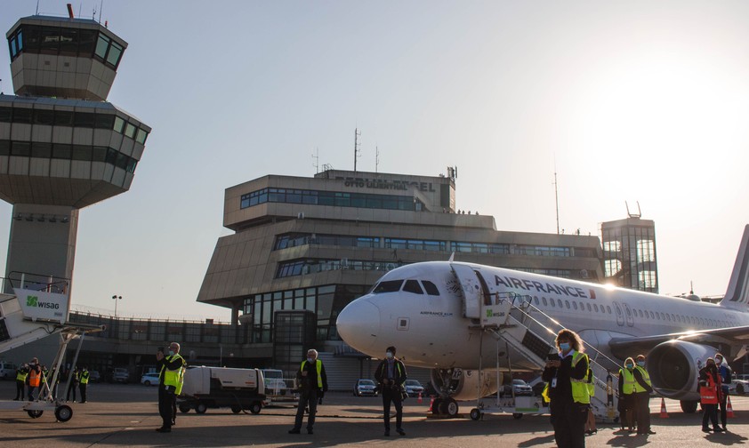 Letztes Flugzeug in Berlin-Tegel: Den letzten Flug führte Air France mit einem Airbus A320 nach Paris durch.