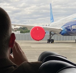 Boeing 777X in Everett: Technische Spitzenleistungen gefordert.
