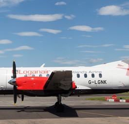 Maschine von Loganair im neuen Design: Neustart am 1. September.