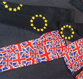 Remain-Kostüm von Michael O'Leary: Verkleiden brachte nichts, der Brexit kommt. Den Anzug des Ryanair-Chefs gibts nun auf Ebay zu kaufen.