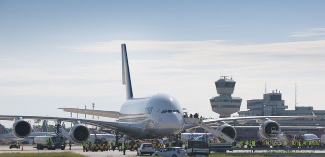 Flughafen Tegel: Das Bodenpersonal streikt.