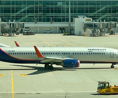 Boeing 737-800 von Aeroflot, hier noch mit Bermuda-Registrierung: Teile gefragt.