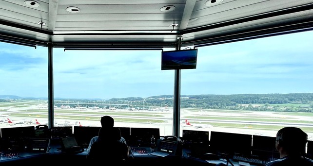 Kontrollturm in Zürich: Es kam erneut zu einer STörung bei Skyguide.